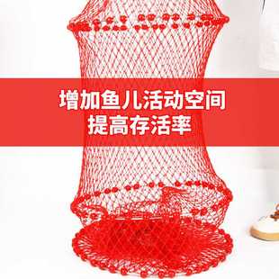 新款直销黑坑大力马编织涂胶鱼护结实加固圈设计加圈渔护钓鱼护渔