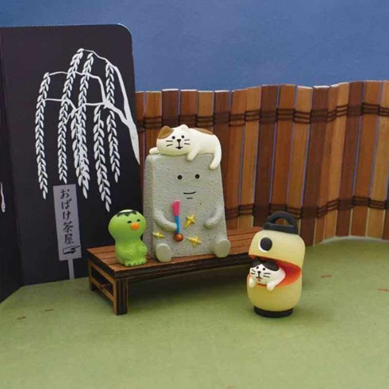 新款直销杂货ins萌妖怪茶屋礼品物柴犬河童ZAKKA树脂工艺品小摆件,家居饰品,桌面摆件,淘宝优惠券,粉丝福利购,淘宝优惠卷