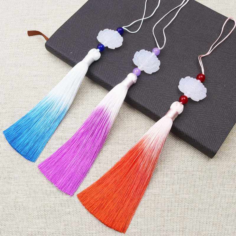 新款直销仿白玉莲花穗子渐变流苏穗扇坠书签古风挂件古装汉服压襟,纺织面料/辅料/配套,流苏/穗,淘宝优惠券,粉丝福利购,淘宝优惠卷