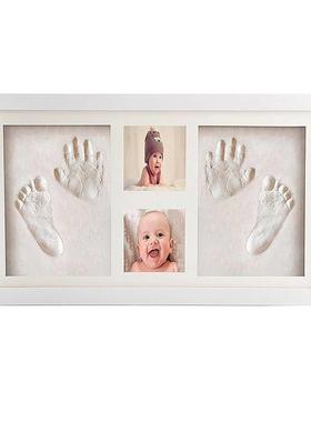 Baby hand and footprints handprint clay newborn 100 days sou