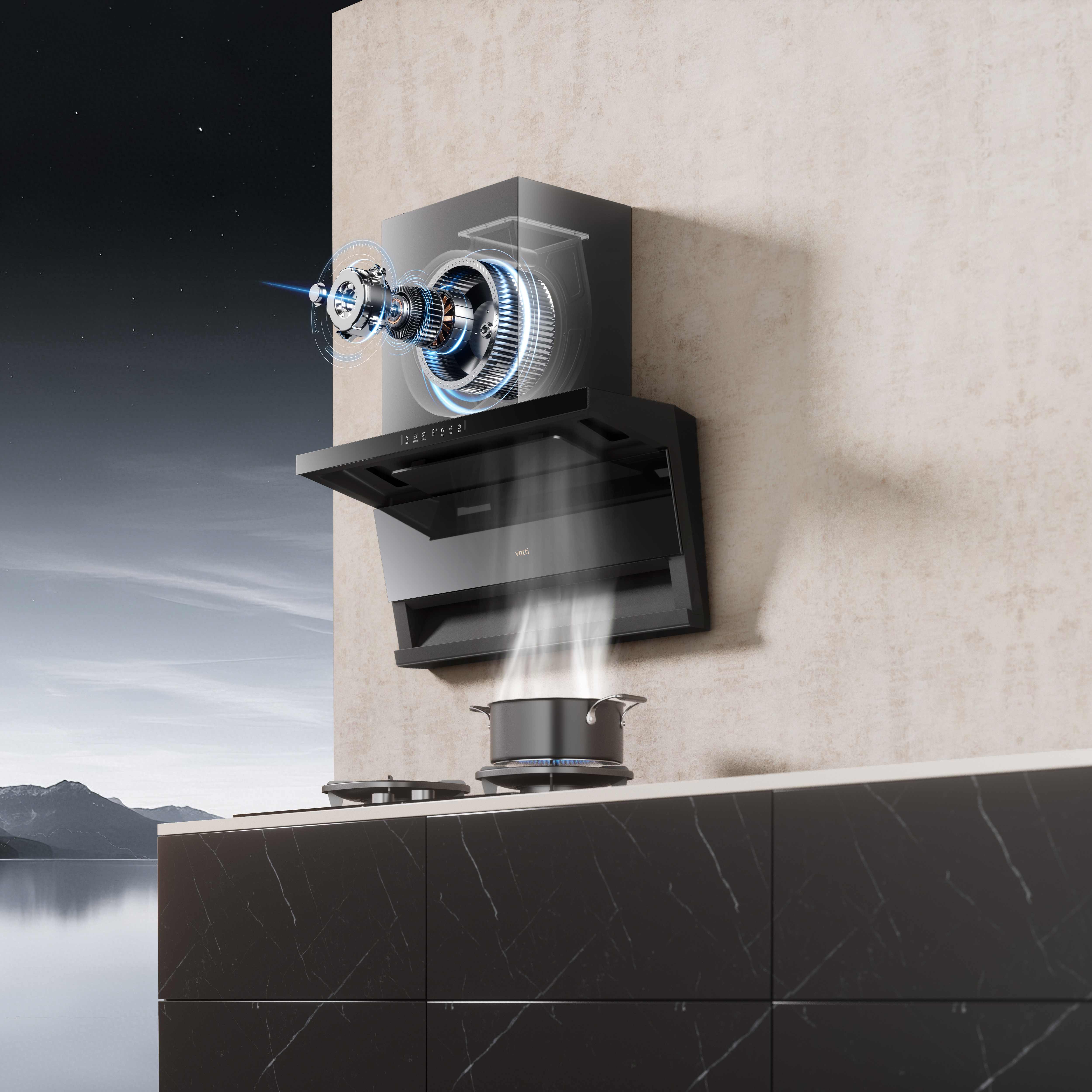 华帝小飞翼K8顶侧油烟机官方旗舰