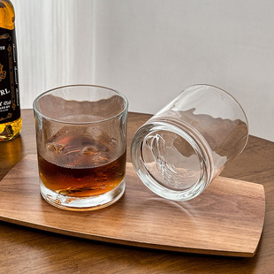 ins风简约创意人参玻璃杯家用茶杯威士忌酒杯洋酒杯子家居客厅杯