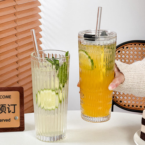 高颜值大容量吸管杯子办公室水杯
