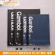 日本国誉Gambol黑色笔记本方格横线空白分栏记事本A5B5无线装 文艺商务办公本子可拆卸记事本 订本易撕本胶装