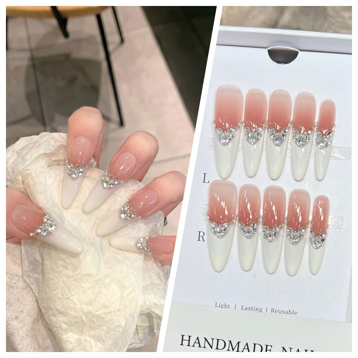 【圣洁】纯手工穿戴甲高