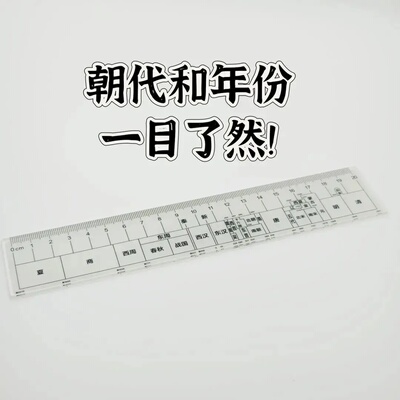 2026中国朝代历史尺学生直尺