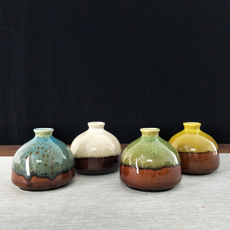 德化窑变陶瓷花瓶工艺品