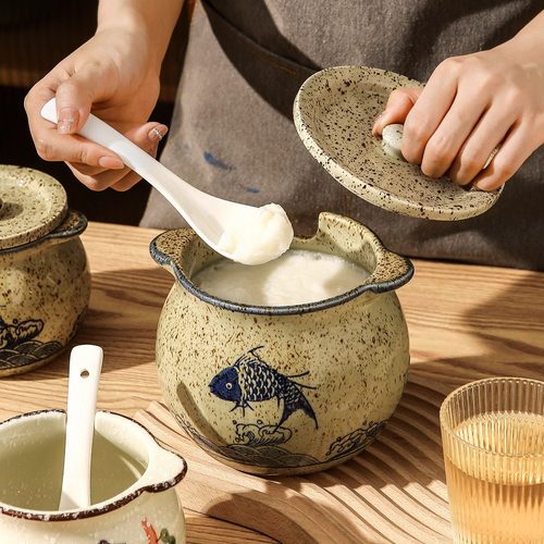 装猪油罐陶瓷耐高温专用
