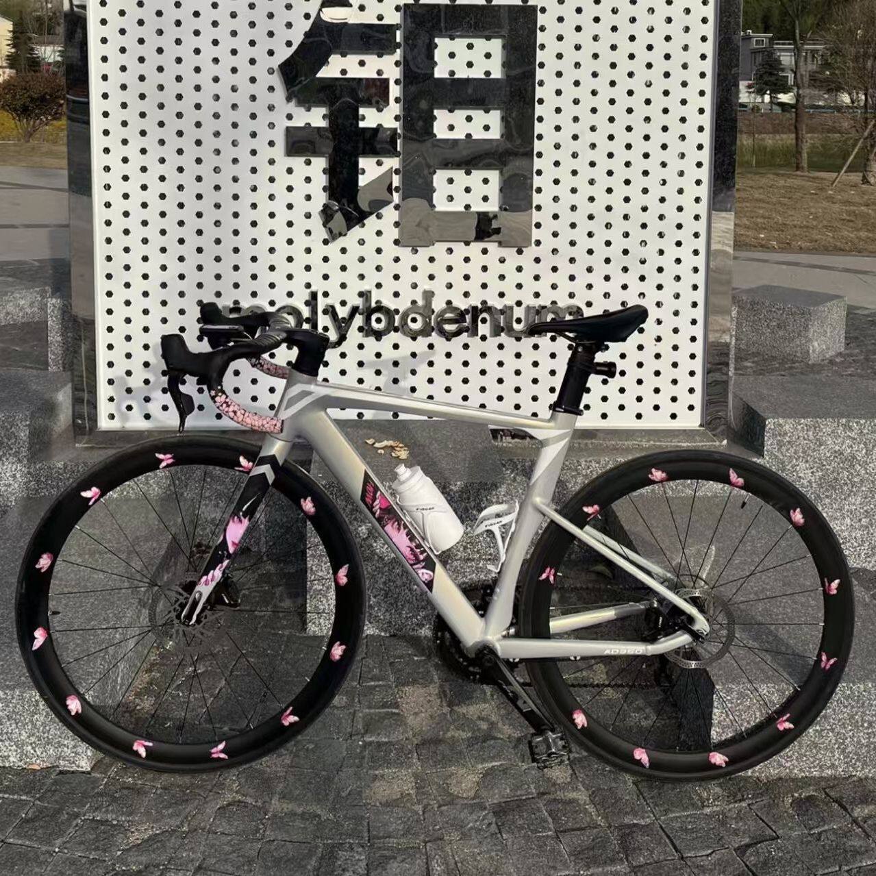蝴蝶车轮贴纸公路自行车轮毂改色装饰高颜值轮组装饰反光贴纸防水