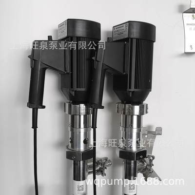 上海HD-ENC2-V+SS316L-1000HV500-BN立式螺杆泵、油桶抽胶泵