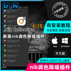 Nik Collection 6.10 调色降噪锐化lr尼康nik插件ps滤镜Color Efe