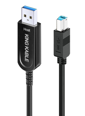 KINGKABLE光纤USB3.1A-B线10米