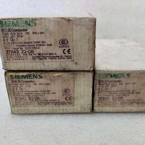 询价-接触器3TB4322OB未使用剩余8