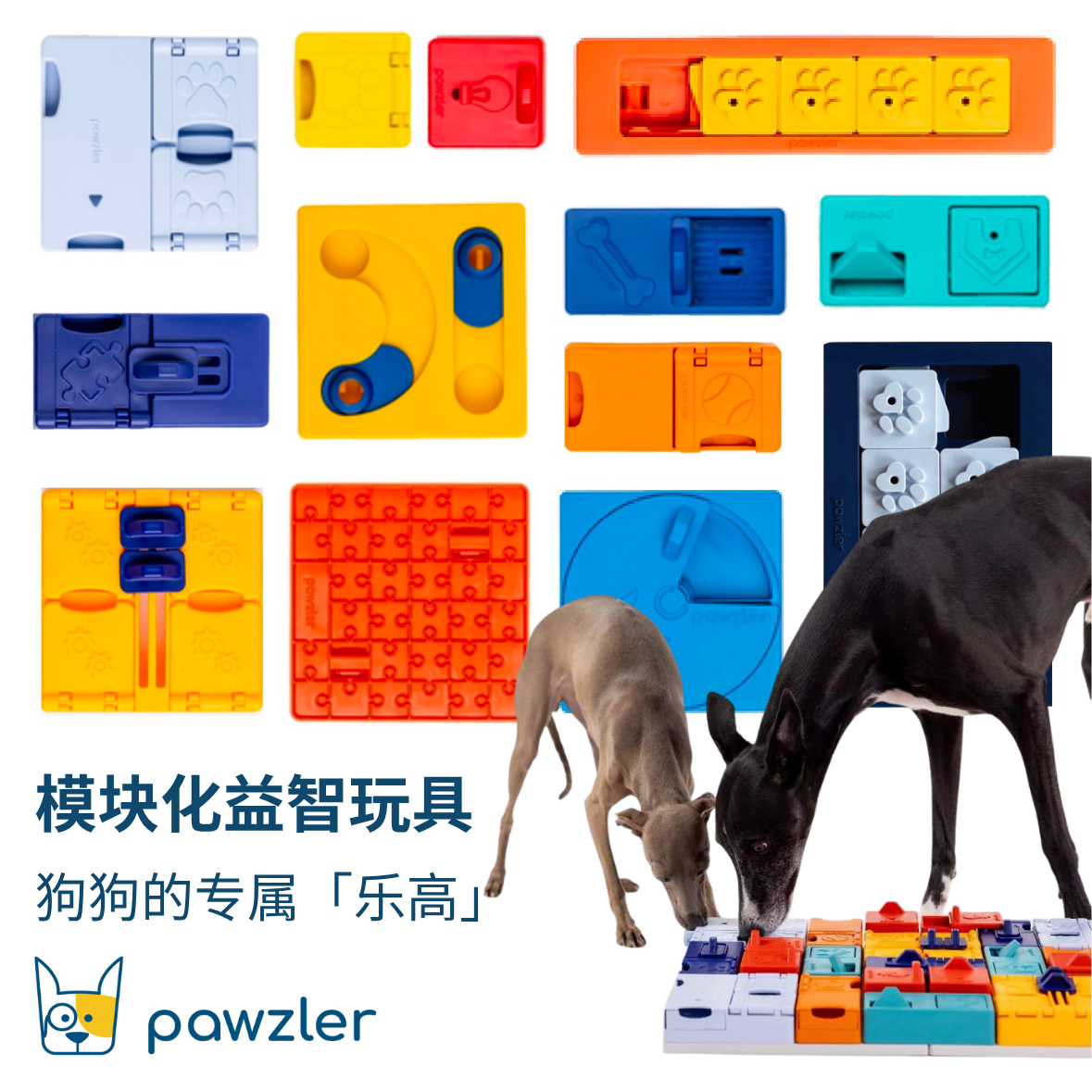 Pawzler狗狗模块化益智玩具丰容