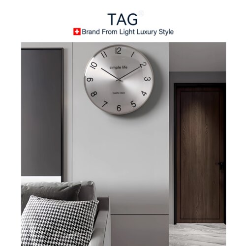 TAGHR瑞士简约风挂钟2026新款