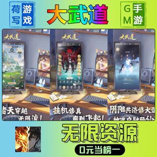 大武道手游无限GM后台道具元宝钻石内部号辅助折扣礼包兑换码破译免费版游戏安卓i os鸿蒙联网