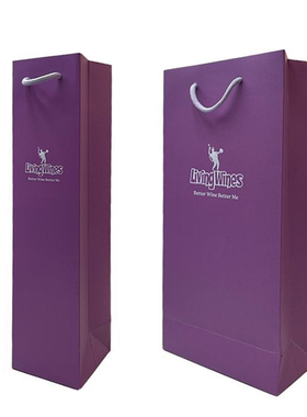 LivingWines葡萄酒送礼礼袋单支酒袋双支装纸袋