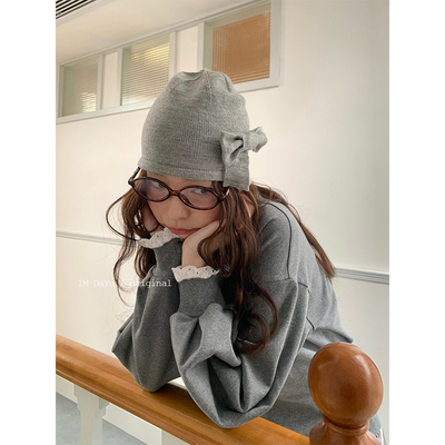 新款韩系ins蝴蝶结包头帽