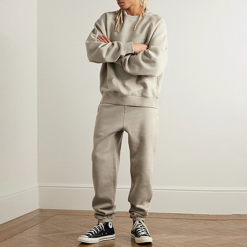 essentials fear of god 圆领运动衫卫衣FOG复线高街运动休闲裤子