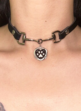 爱心猫爪吊坠项链女2026新款