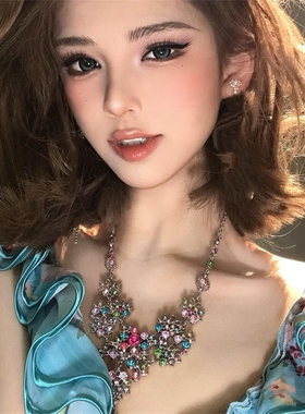 多巴胺彩色项链女轻奢精致