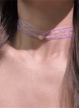纯欲风choker项链女2026款蕾丝