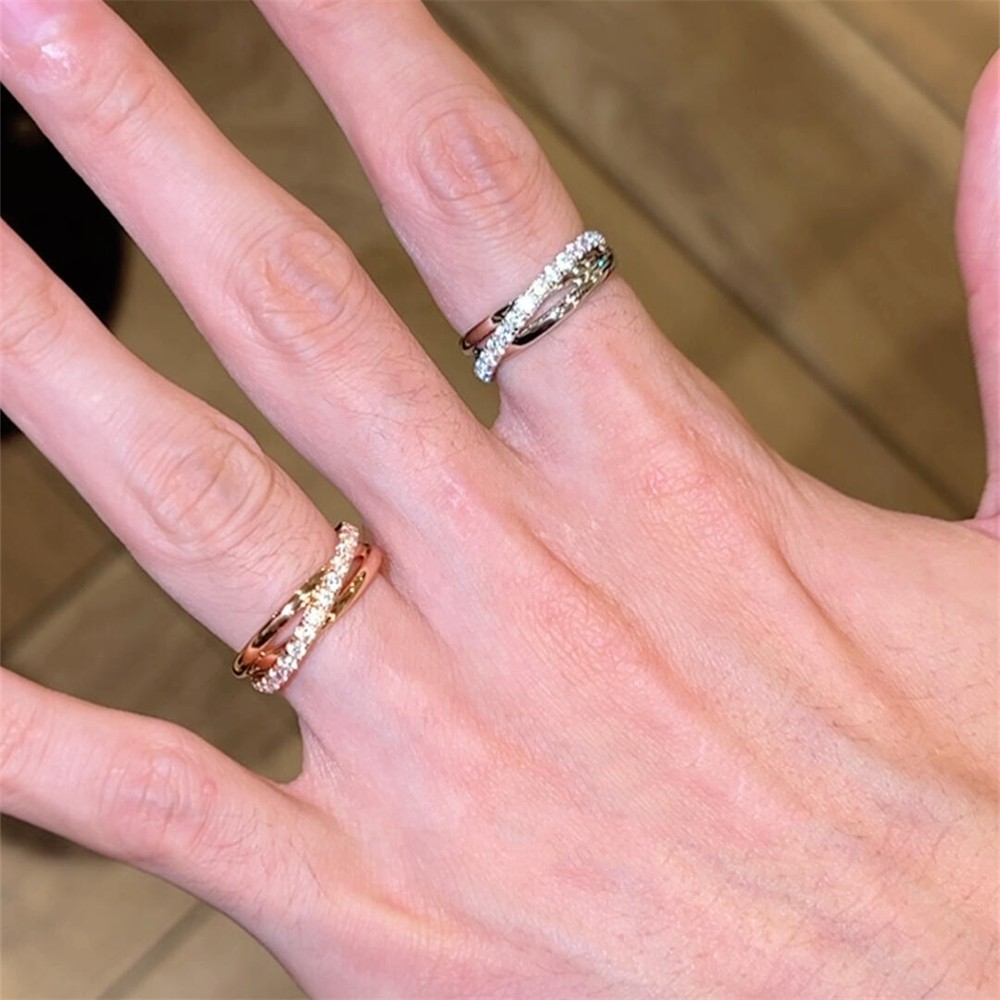 zoozmomo超闪锆石交叉开口戒指女轻奢高级感指环个性叠戴食指戒潮,饰品/流行首饰/时尚饰品新,戒指/指环,淘宝优惠券,粉丝福利购,淘宝优惠卷