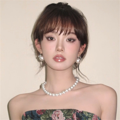 倪妮同款珍珠项链女轻奢高级感