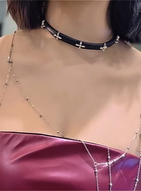 张元英同款项链女项圈甜酷风