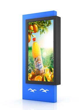 新款不锈滚动灯箱广告户外立牌YR-LB-22式广宣传栏可发钢光落地灯