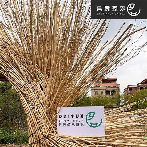 户外景观道具落地网红景点藤编鸟巢造型室外秋千景区打卡拍摄家具
