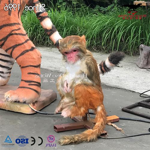 仿真动物粘毛老虎猴子模型机械电动自贡仿真恐龙源头厂家图片