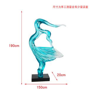 厂家现货透明树脂人物抽象雕塑摆件客厅电视柜玄关工艺品酒店饰品
