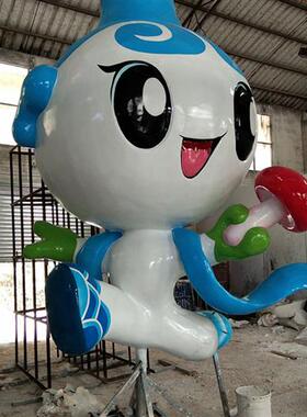 玻璃钢雕塑定制厂家店铺大型摆件门口迎宾卡通人物公仔玩偶吉祥物