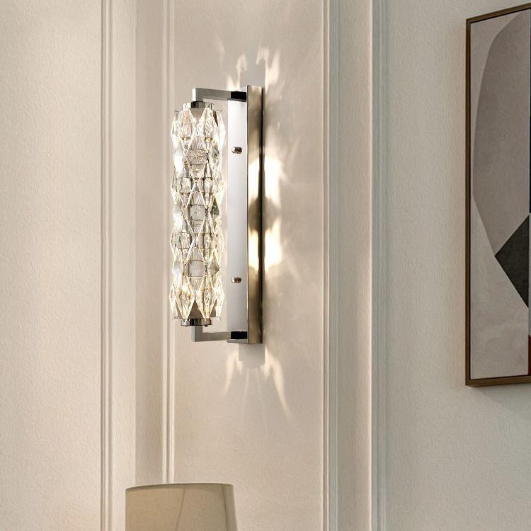 新款轻奢水晶壁灯现代客厅电视墙走廊楼梯主卧室简约床头壁灯