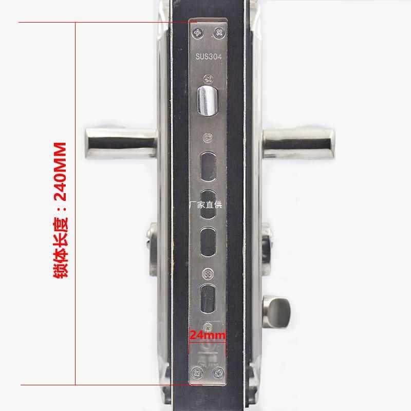 入户门锁防盗门把手锁不锈钢天地锁大门锁双开对开门锁整套锁全套
