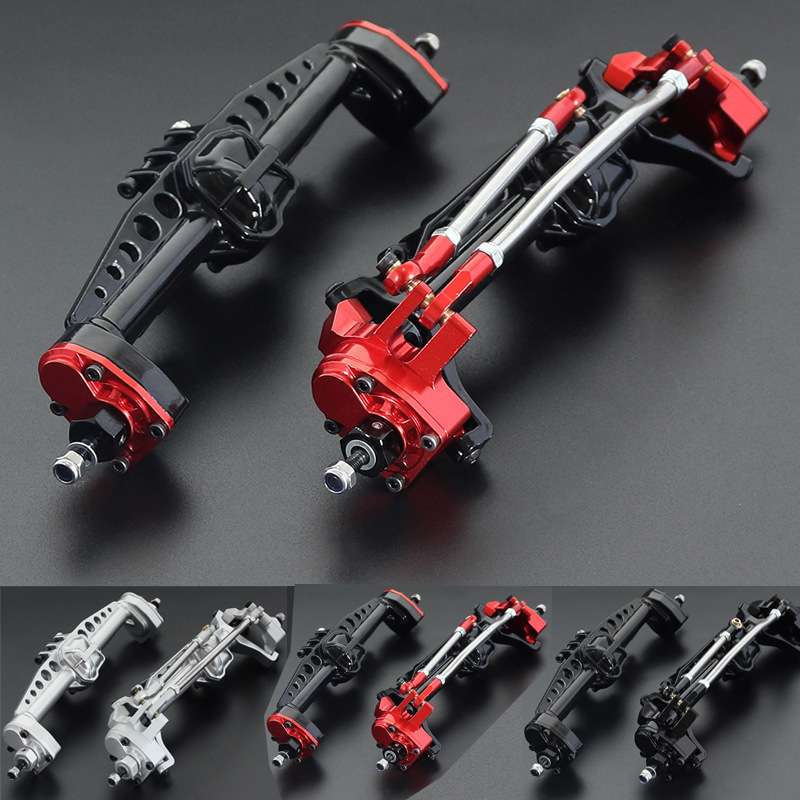 1/10仿真攀爬车 SCX10 III AX103007 车桥金属升级件前后车桥总成