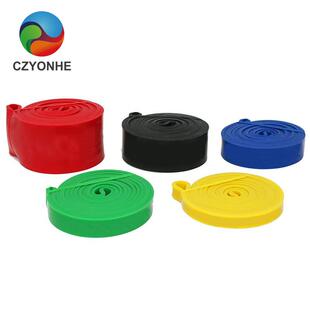 乳胶瑜伽拉力圈拉力带田径训练阻力绳瑜伽伸展带健身带五色套装