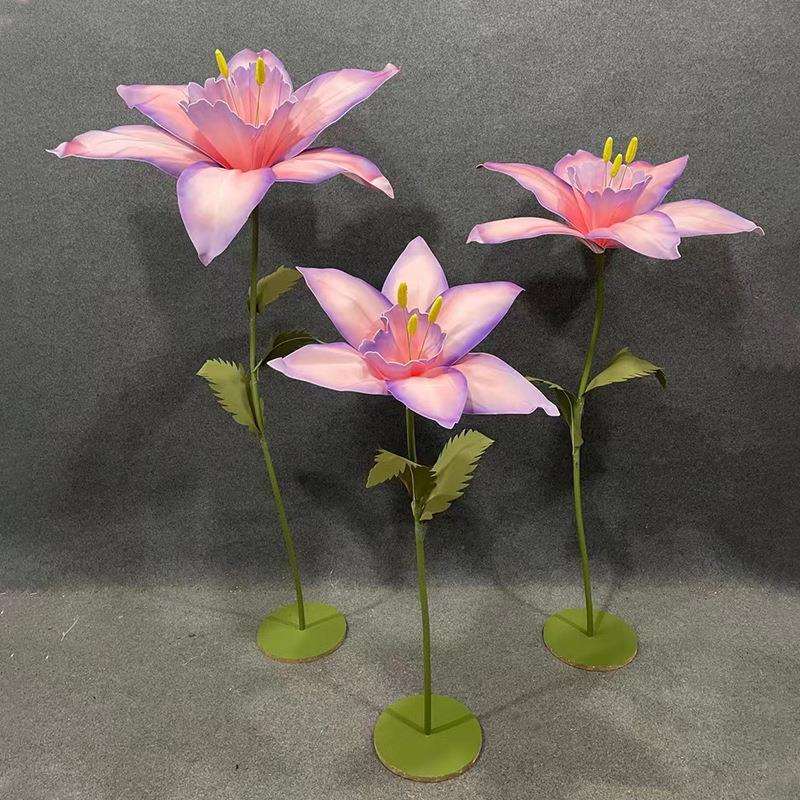 婚庆道具路引花成品水仙花婚礼舞台摆件路引花摄影橱窗店铺装饰花