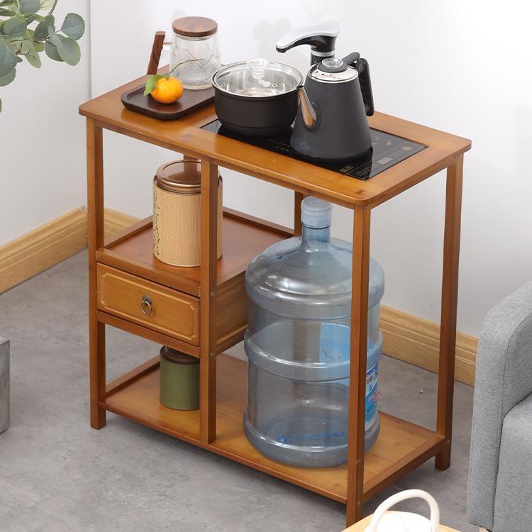 AL中式茶水柜边几茶桌茶台烧水壶一体茶水置物架办公室家用小型储