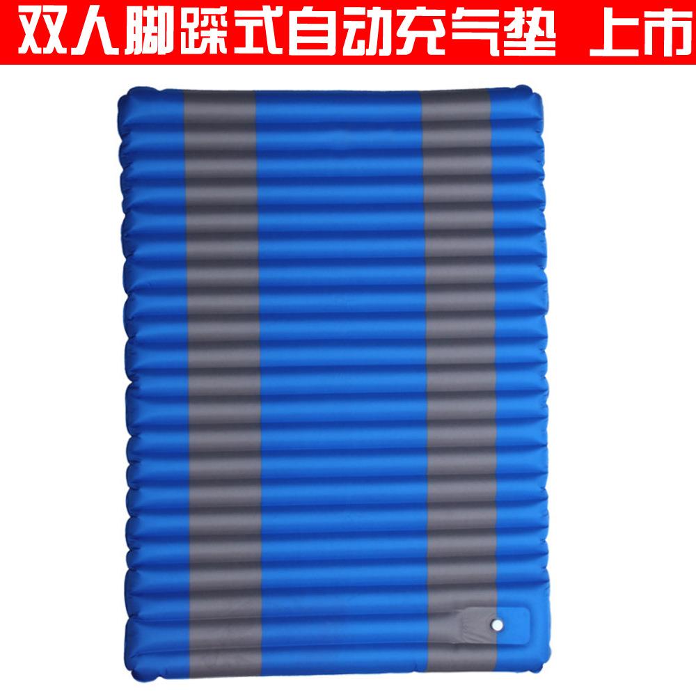 双人加厚户外防潮垫充气垫脚踩按压式气垫直销