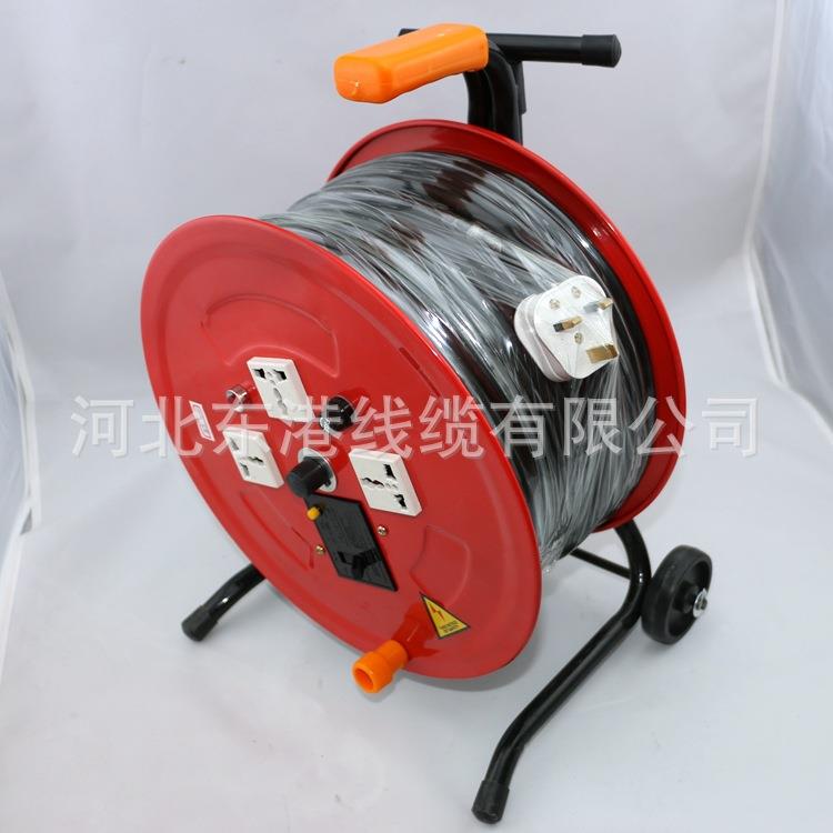 出口英式电缆卷盘，3*2.5mm50m托线盘移动线缆盘电缆盘
