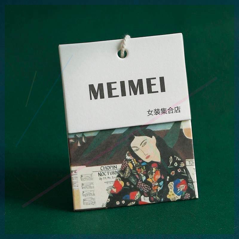 吊牌定制服装价格标签定做女装店男装挂牌带绳高档衣服logo设计