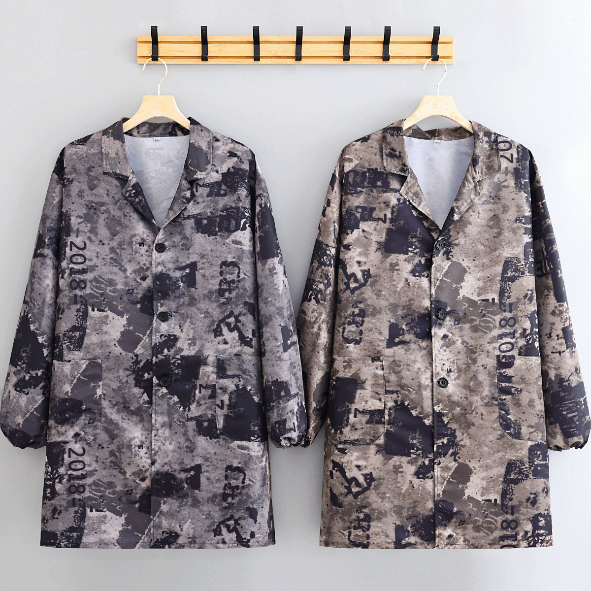 新款舒适透气防泼水长袖大褂罩衣