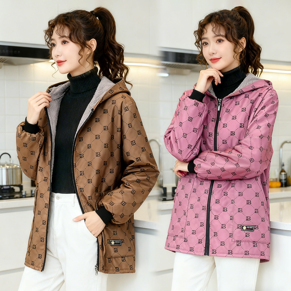 时尚加绒御寒防污家用或工作服