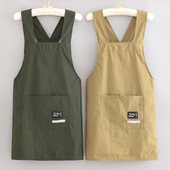 舒适围腰防泼水耐穿家用围裙厨房做饭餐饮罩衣可定制logo工作服女