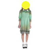 dress color Women blocking lace 女式 波点拼色蕾丝边连衣裙