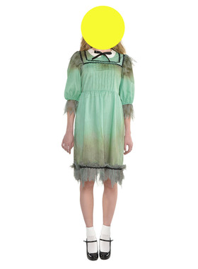 Women's color-blocking lace dress   女式波点拼色蕾丝边连衣裙