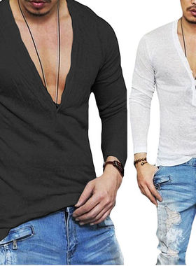 Men's casual pullover breathable T-shirt 男士休闲套头透气T恤