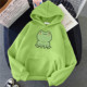 Long Female Sleeve Frog Hooded Sweatshirt 青蛙长袖 连帽卫衣女